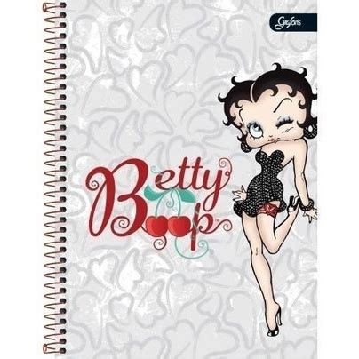 Caderno Betty Boop Mat Ria Folhas Shopee Brasil