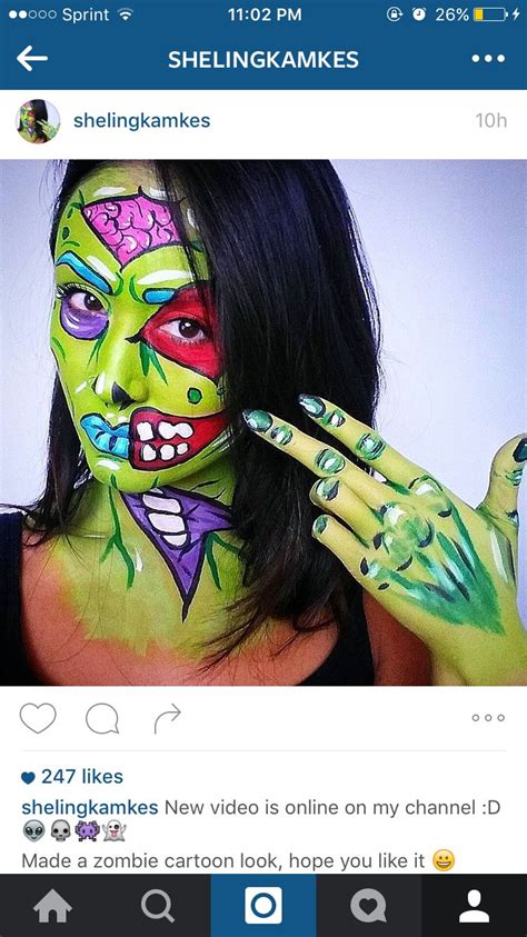 Pop art zombie Pop Art Zombie, Fantasy Makeup, Zombies, Face Paint ...