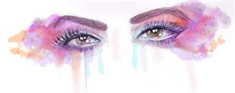 Crying Eyes Painting at PaintingValley.com | Explore collection of ...