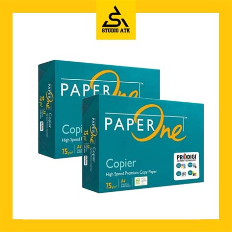 Jual Kertas Hvs Paper One A4 75gram Box5rim Shopee Indonesia