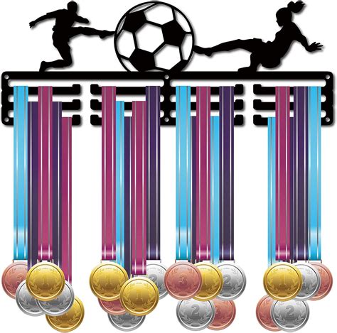 CREATCABIN Football Player Medal Display Holder Soccer Metal Medal