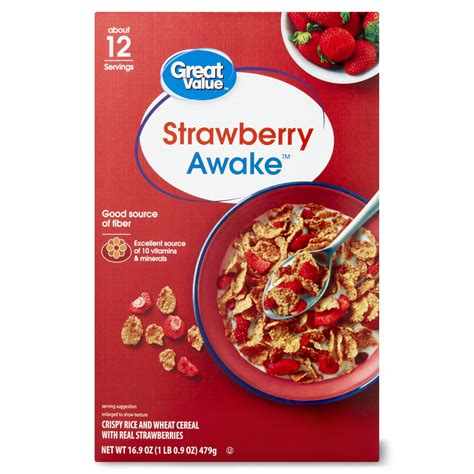 Great Value Strawberry Awake Cereal 169 Oz