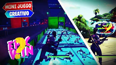 Minijuegos En Fortnite Modo Creativo Mapa The Race Youtube