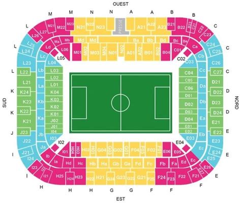 Pierre Mauroy Stadium Seating Plan With Seat Numbers Decathlon Arena