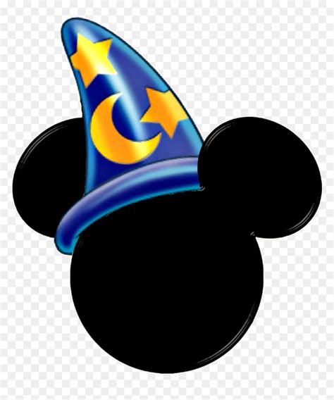 Mickey Mouse Hat Png - Mickey Mouse Wizard Head, Transparent Png - vhv