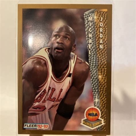 MICHAEL JORDAN, 1992-93 FLEER NBA AWARD WINNER, LEAGUE MVP AND FINALS MVP #246 | eBay