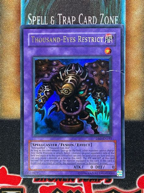 Yugioh Thousand Eyes Restrict DB1 EN195 Ultra Rare HP EBay