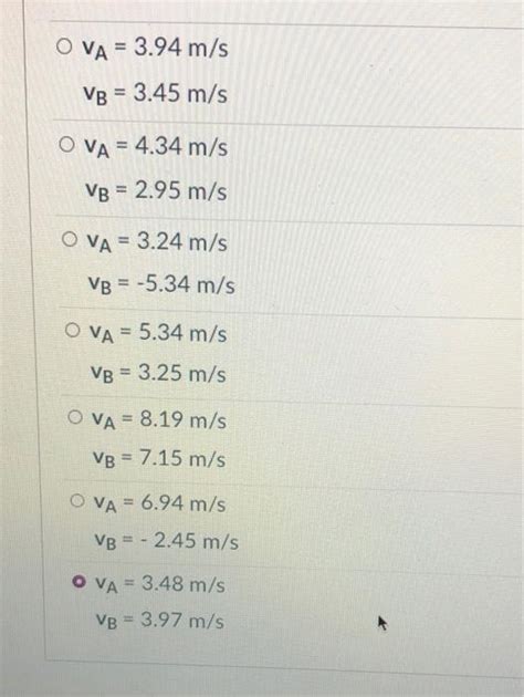 Solved Find The Magnitudes Of Velocities Va And Vg In The Chegg