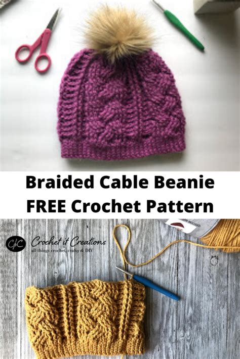 Braided Cable Beanie Crochet Pattern Artofit