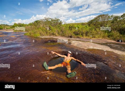 Natural Pools Of Quebrada Las Gachas In Guadalupe Colombia South