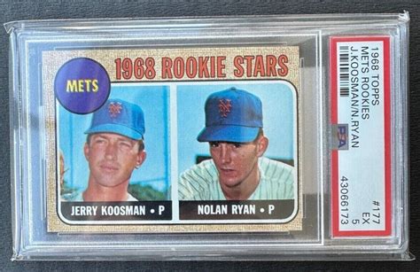 Topps Mets Rookies Jerry Koosman Nolan Ryan Rookie Psa Ebay