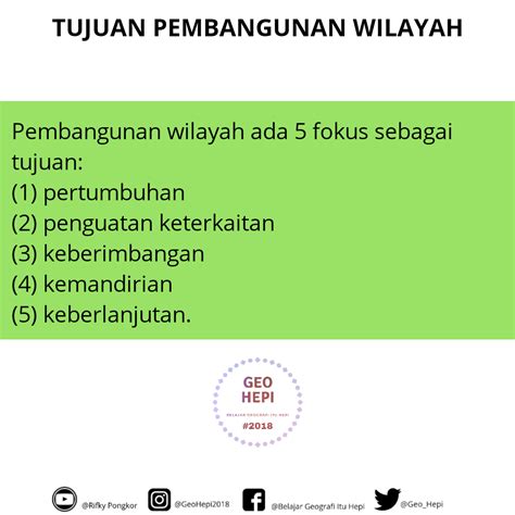 Pembangunan Wilayah Geohepi