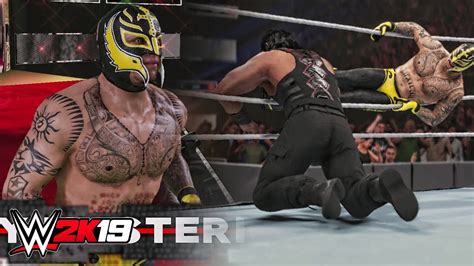 WWE 2K19 Rey Mysterio Official Entrance Signature Move Finisher Move