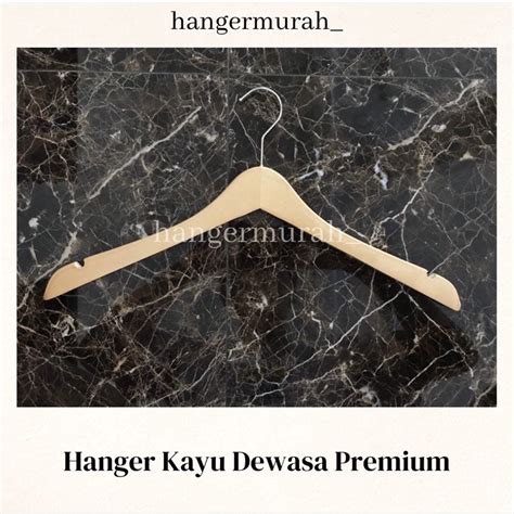 Jual Hanger Kayu Natural Dewasa Premium Shopee Indonesia