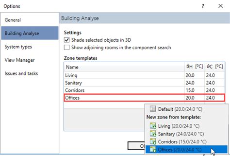 Editing Or Creating Zone Templates Knowledge Base Revit Linear