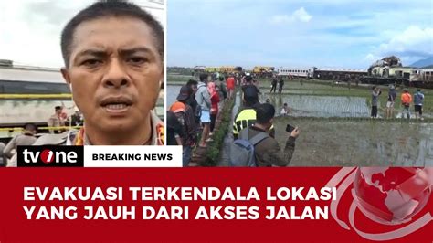 Proses Evakuasi KA Turangga Dan KA Bandung Raya Breaking News TvOne