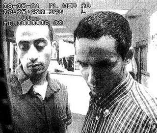 9/11 hijackers Hani Hanjour (left) and Majed Moqed (right), caught by ...