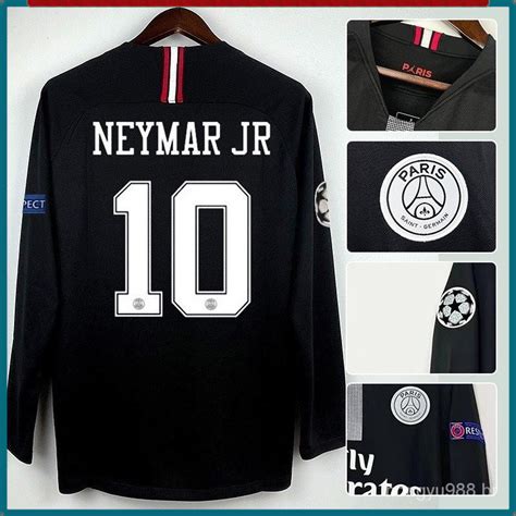 Camisa De Time 18 19 Paris Saint Germain Retro 2018 NEYMAR JR Mangas