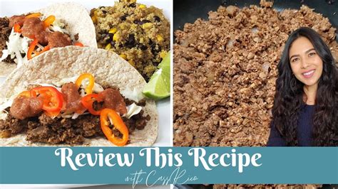 Sweet Simple Vegan Mushroom Walnut Vegan Taco Meat Youtube