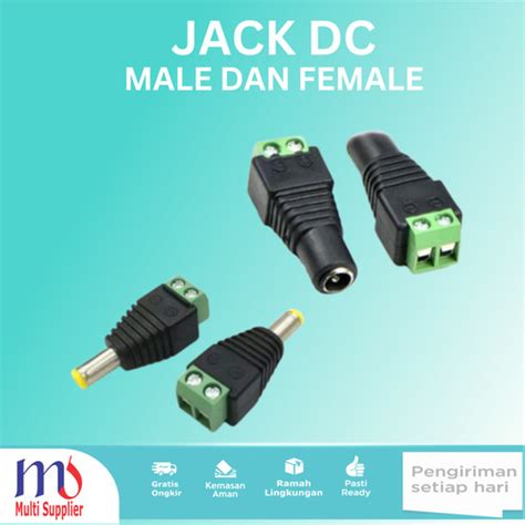 Jual Ready Jack Dc Male Konektor Cctv Murah Boss Female Jakarta