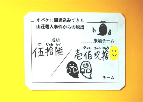 【感想】オバケに聞き込みできる山荘殺人事件からの脱出【ネタバレなし】 なごやすみ。