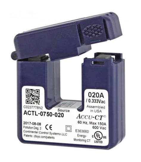 Onset Hobo T Act 0750 020 [t Act 0750 020] 20 Amp Accu Ct Split Core