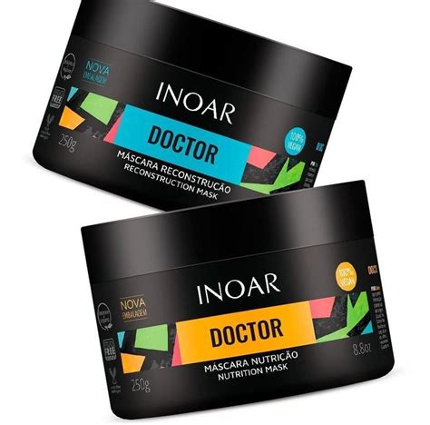 Kit Máscara Inoar Doctor Reconstrução 250g Nutrição 250g Kit de