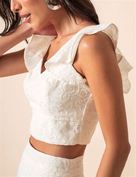 Cropped Laise Fontana Off White Sostiqs