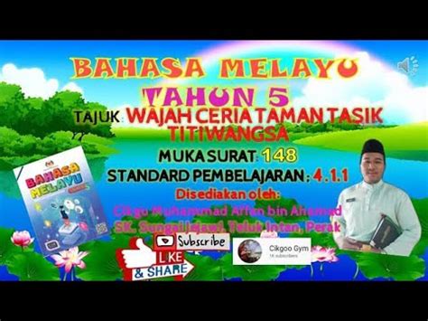 Bahasa Melayu Tahun Kssr Semakan Unit Wajah Ceria Taman