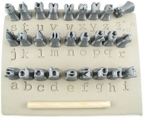 Alphabet Stamps For Clay Texture Ceramic Tools For Clay Etsy