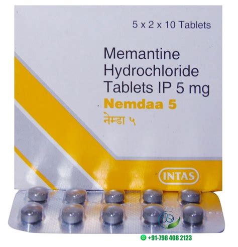 Memantine Mg Admenta Mg Tablets Prescription Treatment