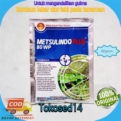 Jual Herbisida Metsulindo Plus Metsulindo 20 WP Herbisida Selektif Pra