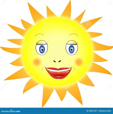 Sol Sonriente Stock De Ilustraci N Ilustraci N De Icono