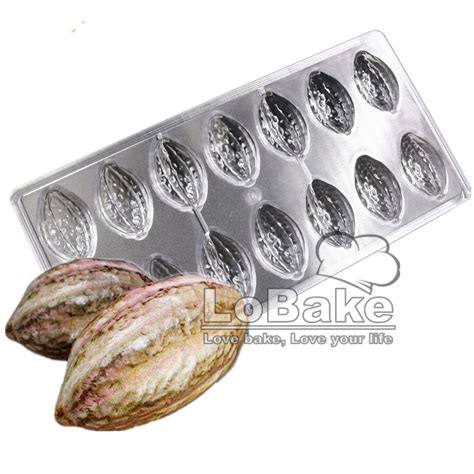 Latest 14 Cavities Cocoa Fruit Nut Shape Polycarbonate Chocolate Mold