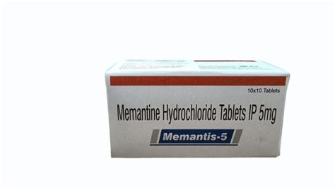 MEMANTINE HYDROCHLORIDE IP TABLET 5MG Packaging Size 10 10 Tablets At