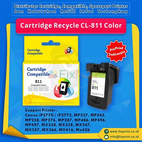 Posisi Tinta Warna Pada Cartridge Canon 811 Ide Perpaduan Warna