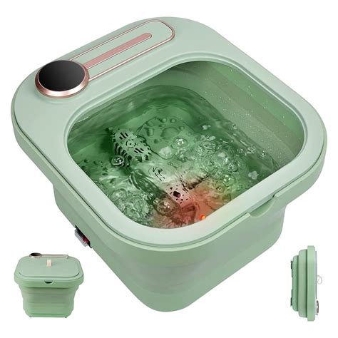 Buy Angju Collapsible Foot Spa Bath With Heat And Bubble Massage And Jets Pedicure Foot