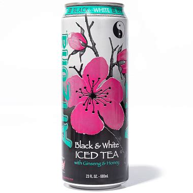 Купить холодный чай arizona black white iced tea with ginseng and