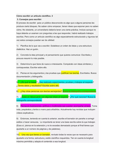 Cómo Escribir Un Artículo Científico1docx