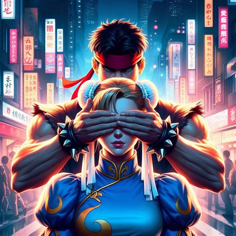 ryu covering chun lis eyes  smbssfan  deviantart