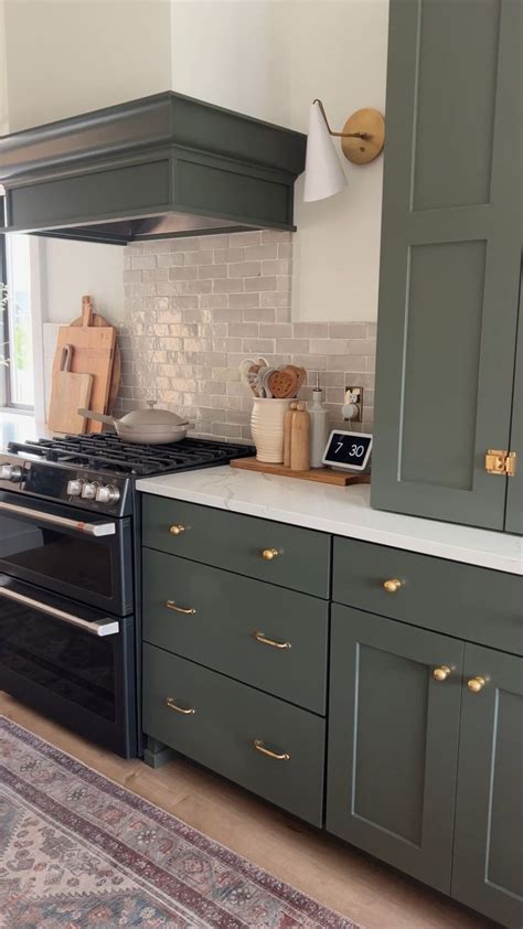 Ball Cabinet Knob Curated On LTK Green Kitchen Cabinets Taupe