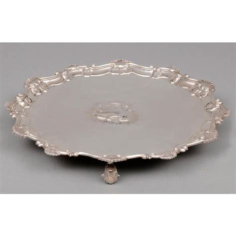 George Ii Sterling Silver Salver 1754 Chairish