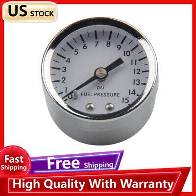 Low Pressure Fuel Pressure Gauge Psi Npt Male Fitting Kit