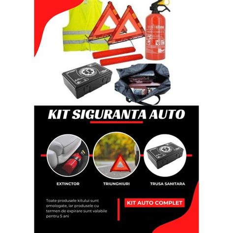 Kit Siguranta Auto Geanta Stingator Auto Kg Trusa Medicala X