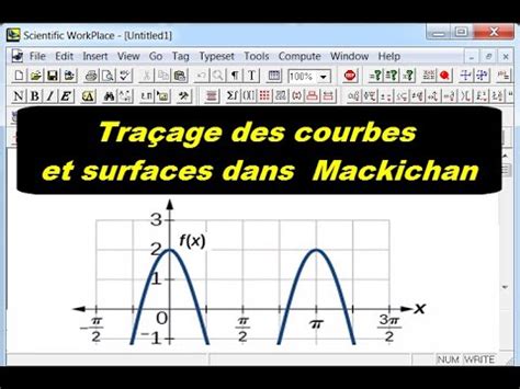 Tracer Des Courbes Et Des Surfaces Avec Mackichan Scientific Workplace