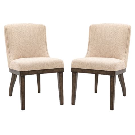 LUKas Grey Fabric Upholstered Dining Chairs In Pair Furniture In Fashion