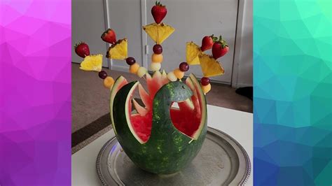 Watermelon Swan Amazing Fruit Carving For Your Next Party Youtube