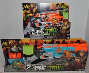 NEW HASBRO NERF ZOMBIE STRIKE SLEDGEFIRE + HAMMERSHOT BLASTER GUN ...