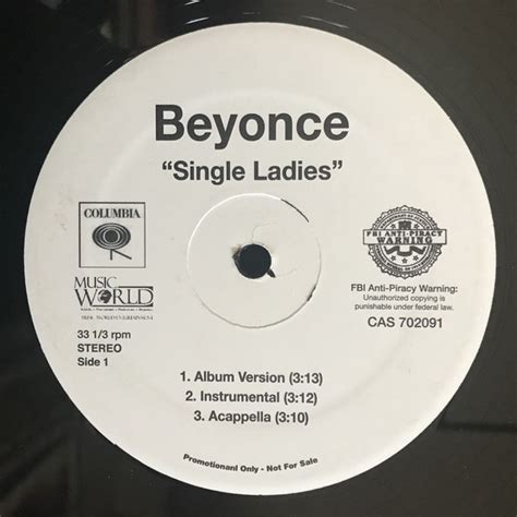 Beyoncé - Single Ladies (2008, Vinyl) | Discogs