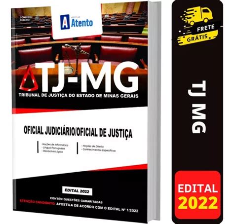 Apostila Tj Mg Oficial Judiciário Oficial De Justiça Parcelamento